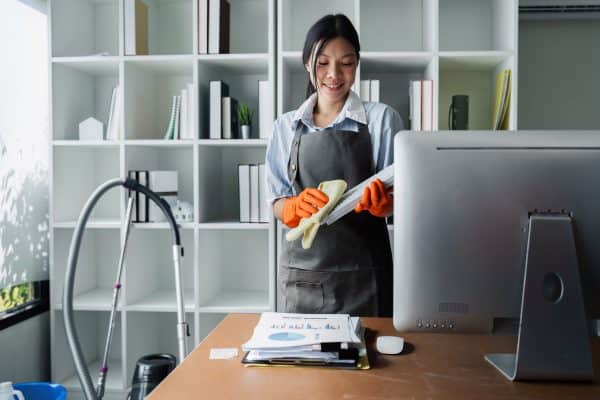 การทำความสะอาดบริเวณพื้นที่พนักงาน Work Area Cleaning